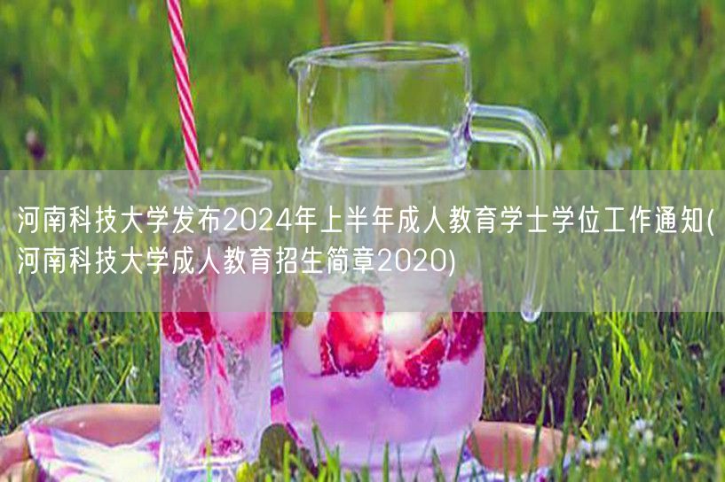 河南科技大学发布2024年上半年成人教育