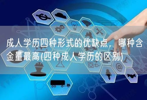 成人学历四种形式的优缺点，哪种含金量最高