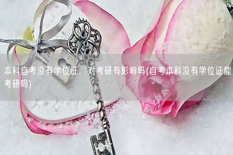 本科自考没有学位证，对考研有影响吗(自考