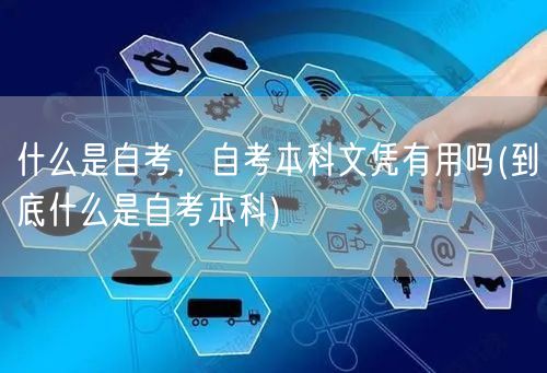 什么是自考，自考本科文凭有用吗(到底什么
