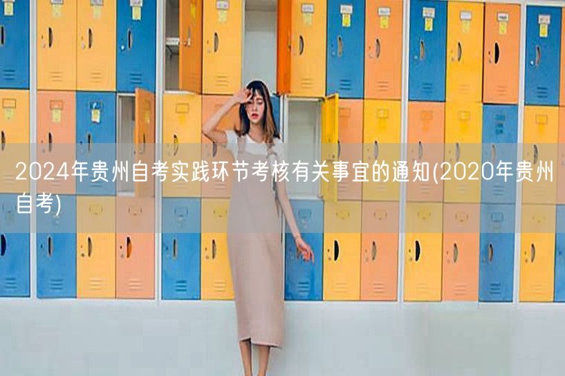 2024年贵州自考实践环节考核有关事宜的