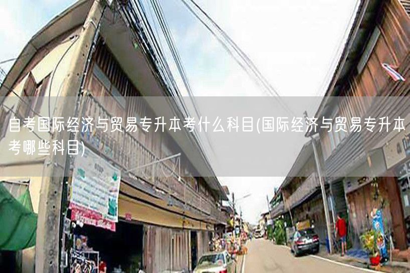 自考国际经济与贸易专升本考什么科目(国际
