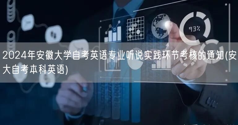 2024年安徽大学自考英语专业听说实践环