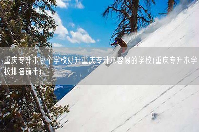 重庆专升本哪个学校好升重庆专升本容易的学