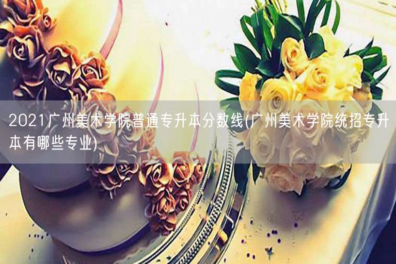 2021广州美术学院普通专升本分数线(广