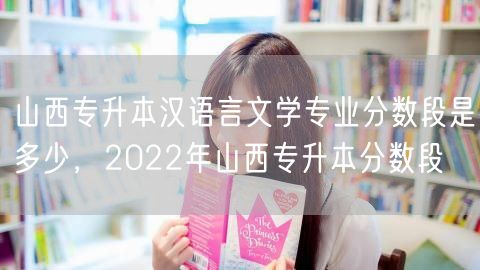山西专升本汉语言文学专业分数段是多少，2