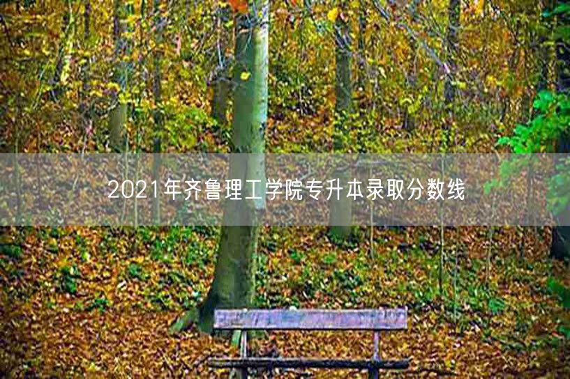 2021年齐鲁理工学院专升本录取分数线