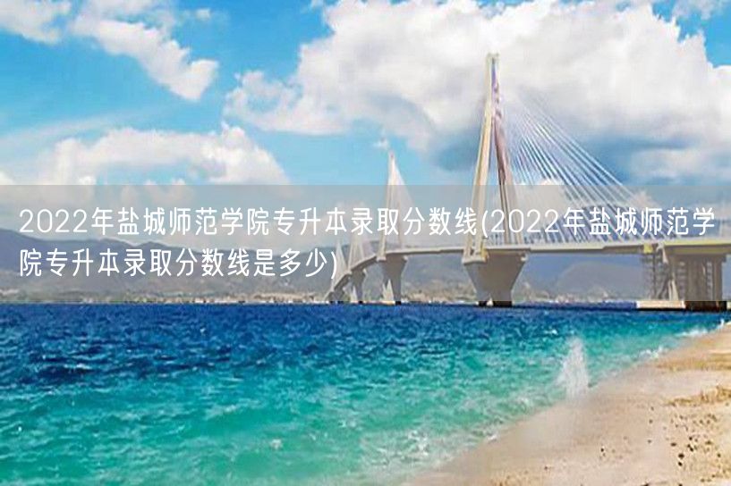 2022年盐城师范学院专升本录取分数线(