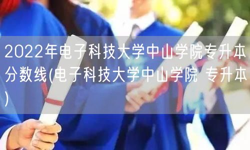 2022年电子科技大学中山学院专升本分数