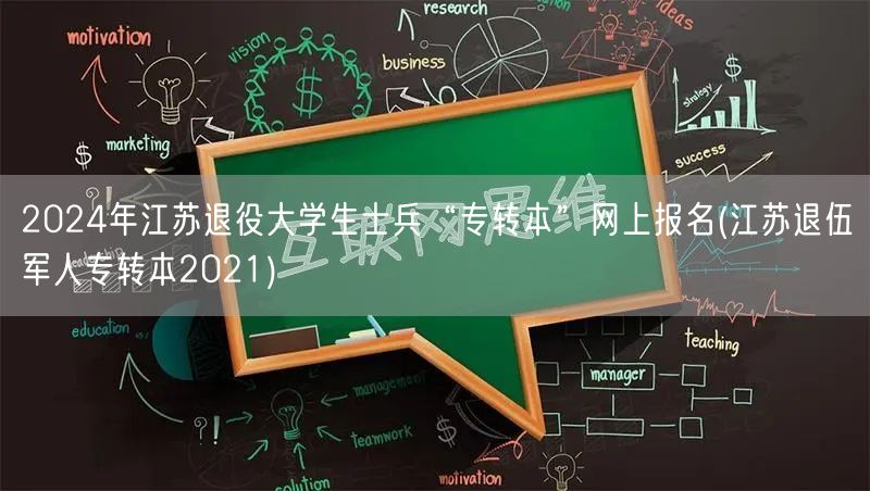 2024年江苏退役大学生士兵“专转本”网