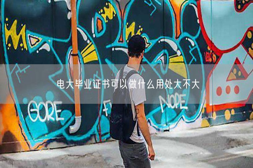 电大毕业证书可以做什么用处大不大