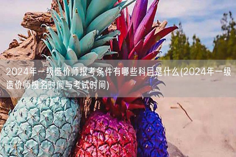 2024年一级造价师报考条件 科目及报名