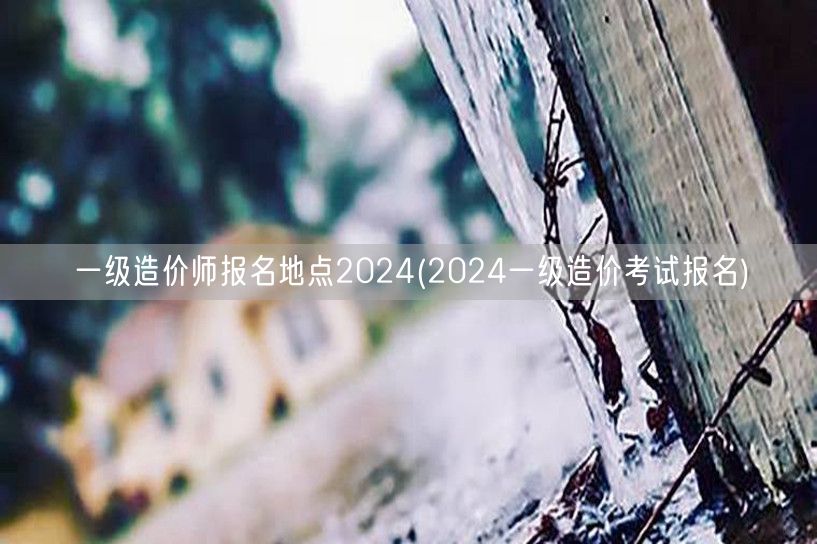 一级造价师报名地点2024 2024年造