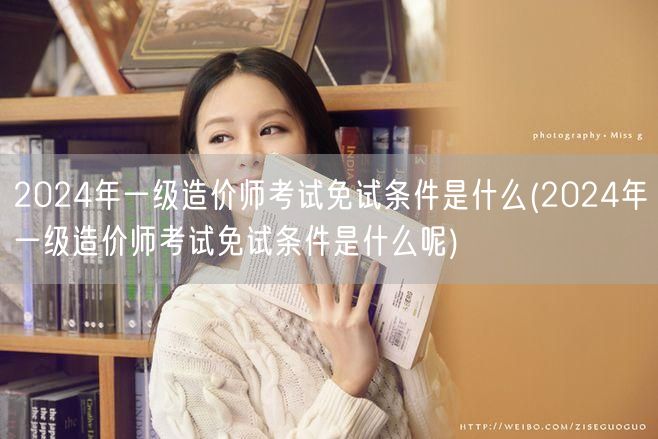 2024年一级造价师考试免试条件是什么 