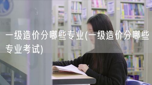 一级造价分哪些专业 造价专业细分与方向