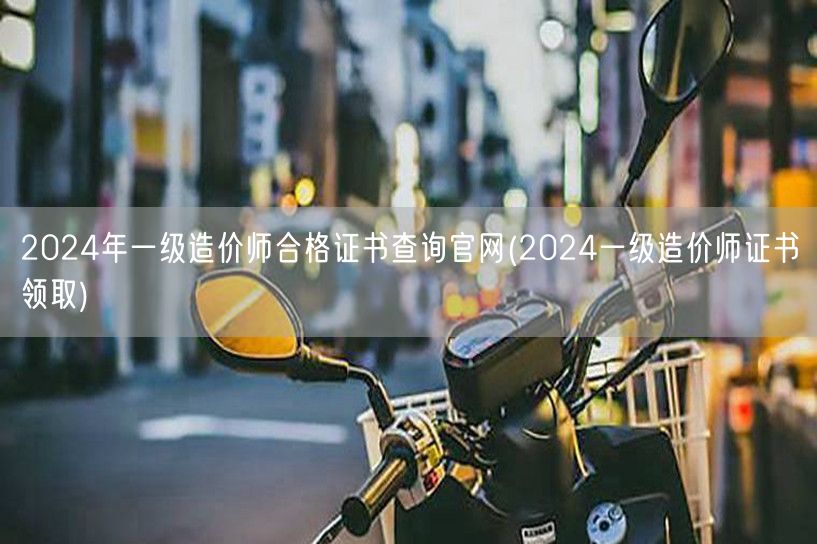 2024年一级造价师合格证书查询官网 领