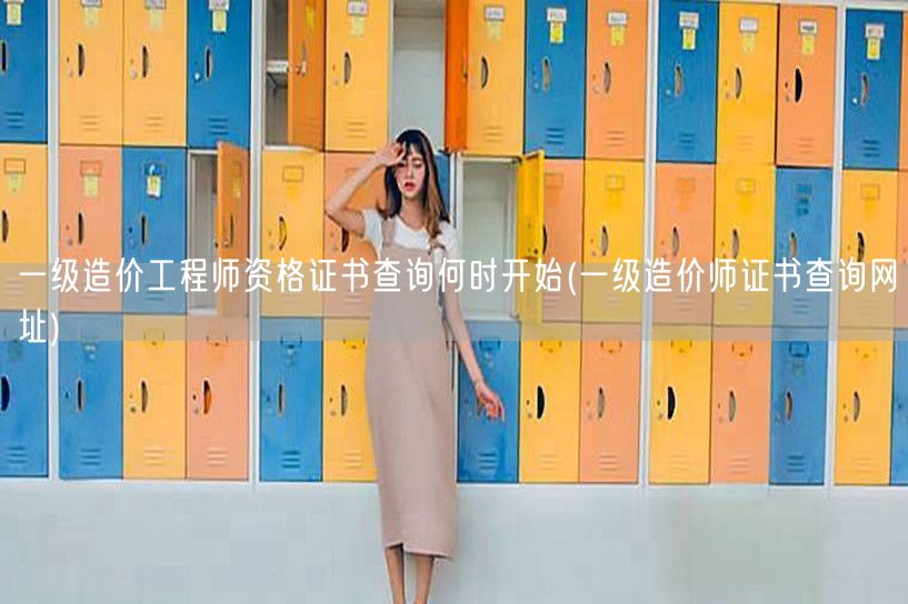一级造价工程师资格证书查询何时开始 官网