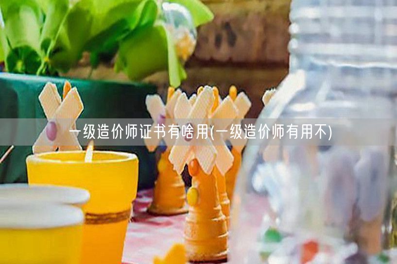一级造价师证书有啥用 含金量与职业优势