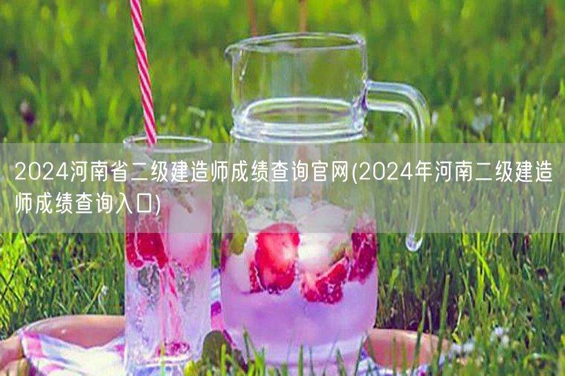 2024河南省二级建造师成绩查询官网 查