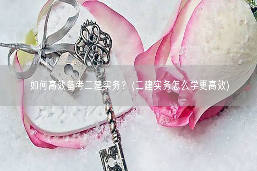 如何高效备考二建实务 高效学习策略分享