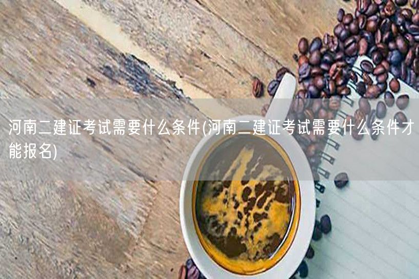 河南二建证考试报名条件详解 → 河南二建