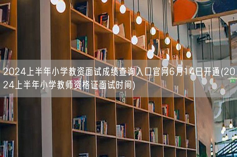 2024上半年小学教资面试成绩查询官网6