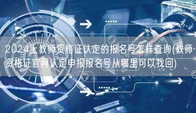 教师资格证认定报名号查询找回方法