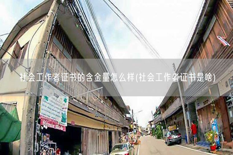 社会工作者证书含金量详解与定义