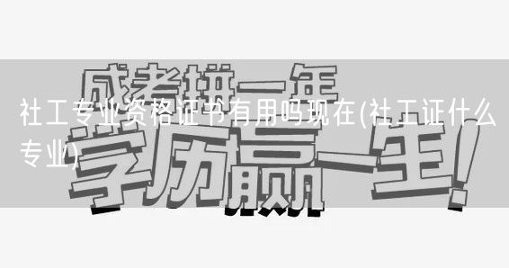 社工证专业资格 当前价值及专业选择