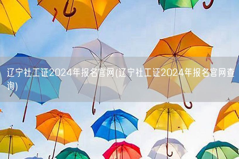 辽宁社工证2024报名官网查询入口