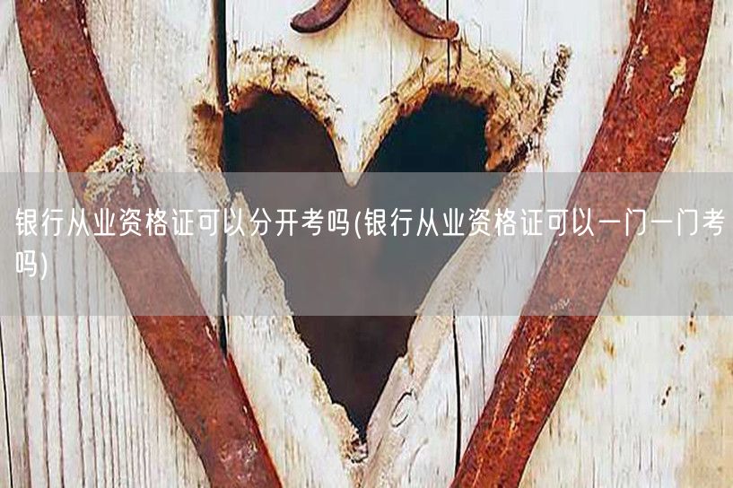 银行从业资格证 分科考试可行性