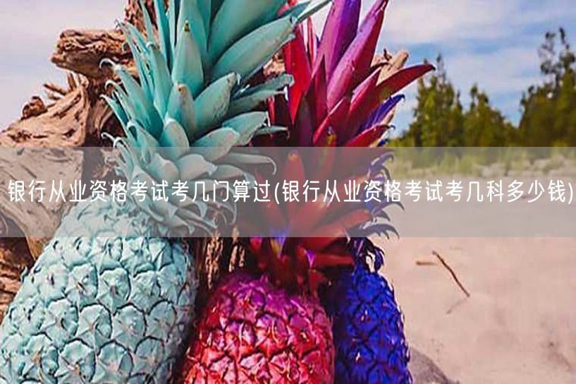 银行从业资格考几门过及费用