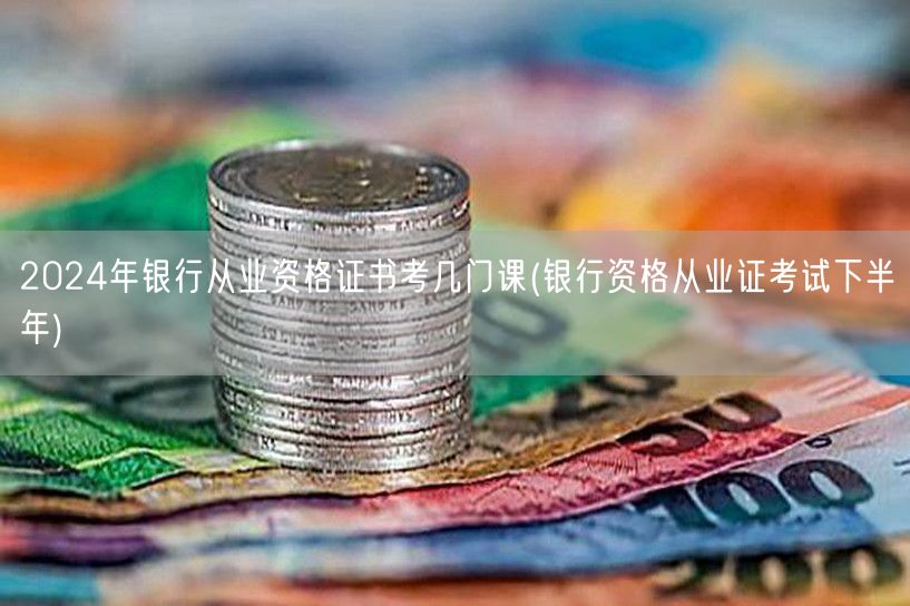 2024银行从业资格下半年考试科目概览