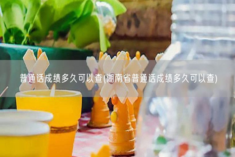 普通话成绩查询时间 湖南