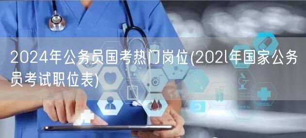 2024国考热门岗位职位表速递