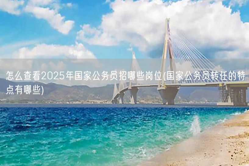 2025国考岗位查询及公务员转任特点